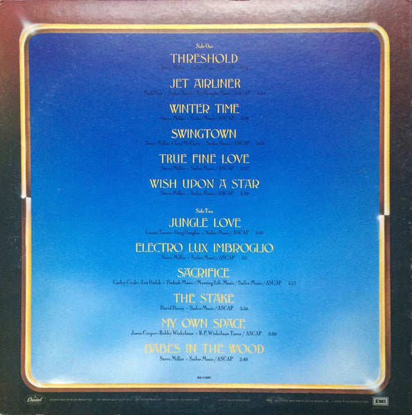 Steve Miller Band : Book Of Dreams (LP, Album, Gol)