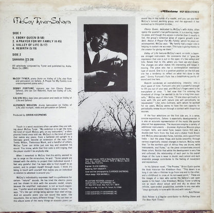 McCoy Tyner : Sahara (LP, Album, Son)