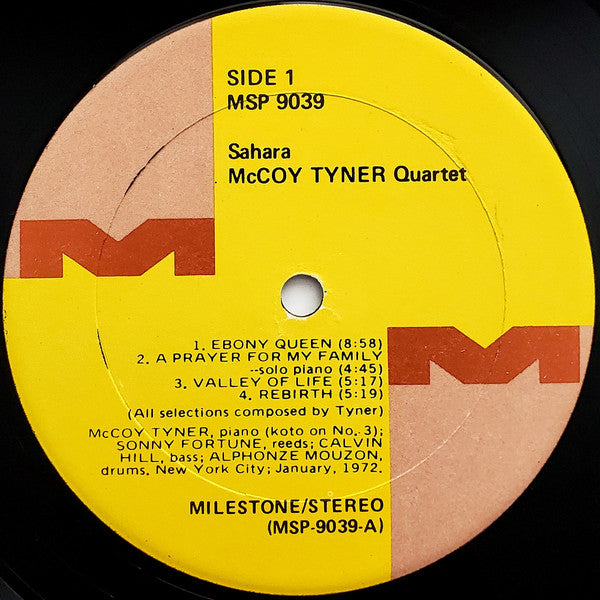 McCoy Tyner : Sahara (LP, Album, Son)