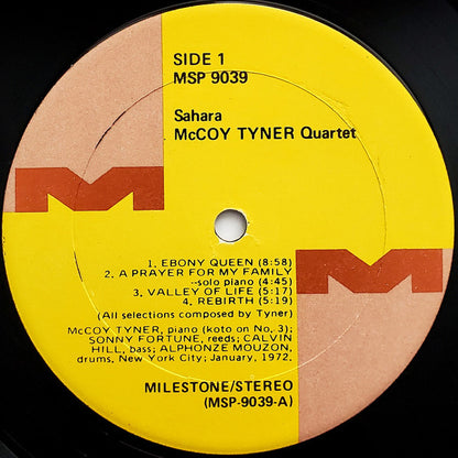 McCoy Tyner : Sahara (LP, Album, Son)