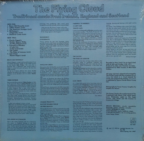 The Flying Cloud : Traditional Music From Ireland, England And Scotland (LP, Album)