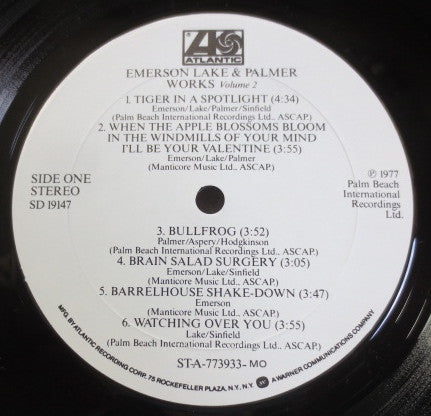 Emerson, Lake & Palmer : Works (Volume 2) (LP, Album, MO )