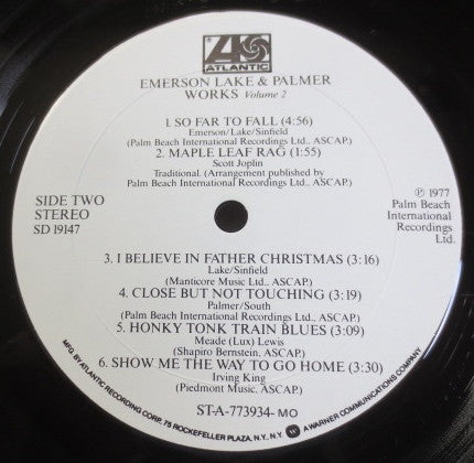 Emerson, Lake & Palmer : Works (Volume 2) (LP, Album, MO )