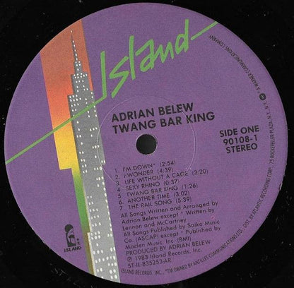 Adrian Belew : Twang Bar King (LP, Album, All)