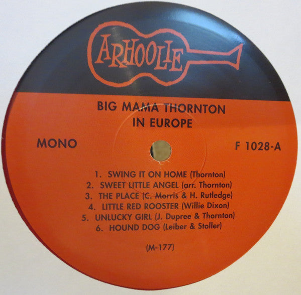 Big Mama Thornton : In Europe (LP, Album, Mono, Ltd, RE, Red)
