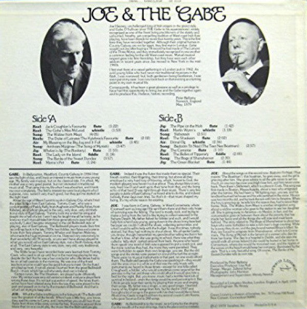 Joe Heaney And The Gabe O Sullivan : Songs And Music Of Galway (LP, Album)