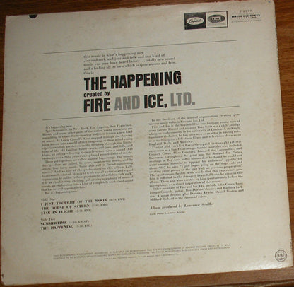 Fire And Ice, Ltd. : The Happening (LP, Album, Mono)