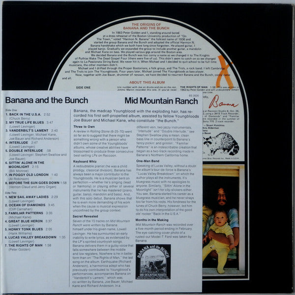Banana And The Bunch : Mid-Mountain-Ranch (LP, Album, Promo)