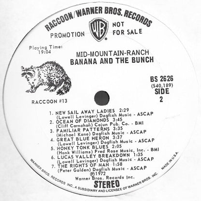 Banana And The Bunch : Mid-Mountain-Ranch (LP, Album, Promo)
