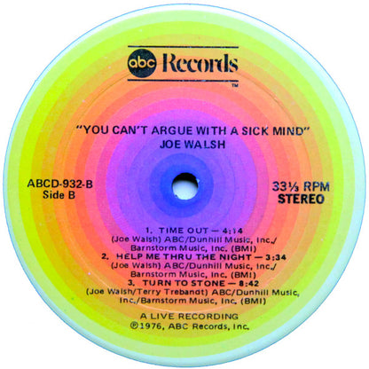 Joe Walsh : You Can't Argue With A Sick Mind (LP, Album)