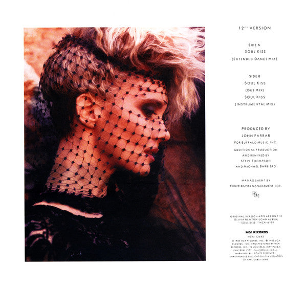 Olivia Newton-John : Soul Kiss (12")