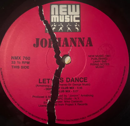 A Bitch Named Johanna : Let's Dance (12")