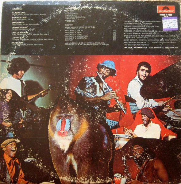 Mandrill : Mandrill (LP, Album, Gat)