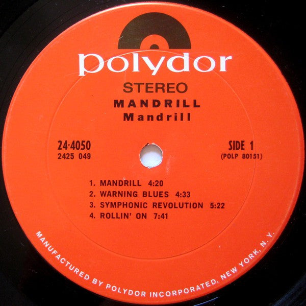 Mandrill : Mandrill (LP, Album, Gat)