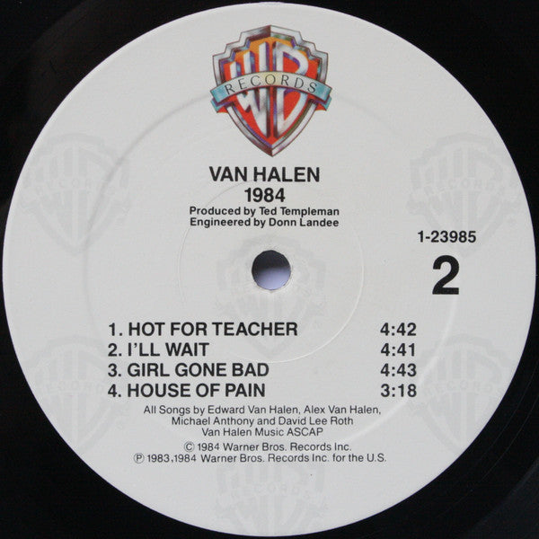 Van Halen : 1984 (LP, Album, All)