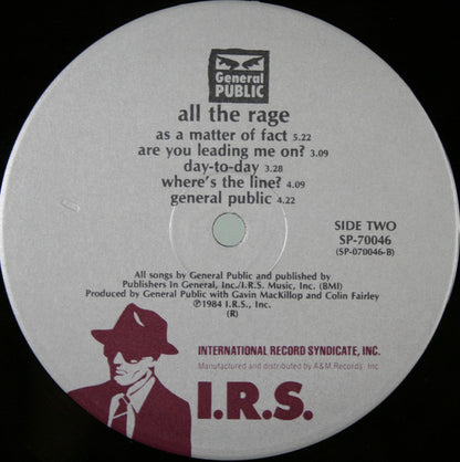 General Public : ...All The Rage (LP, Album, Ind)