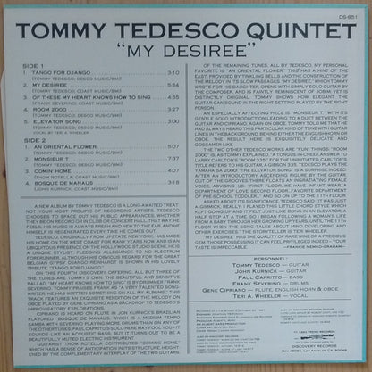 Tommy Tedesco Quintet : "My Desiree" (LP, Album)