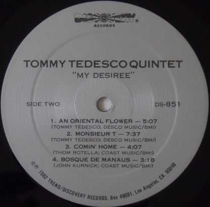 Tommy Tedesco Quintet : "My Desiree" (LP, Album)