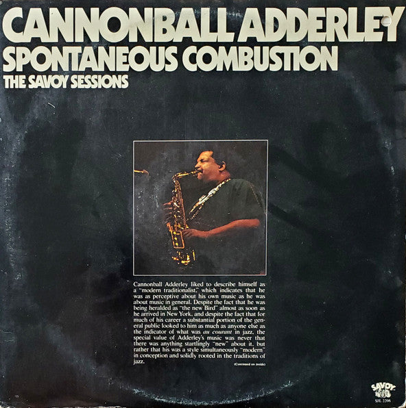 Cannonball Adderley : Spontaneous Combustion (2xLP, Comp, Promo)