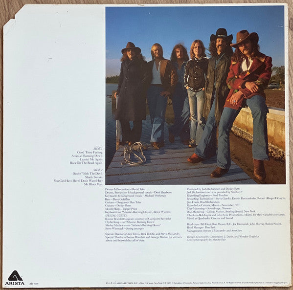 Dickey Betts & Great Southern : Atlanta's Burning Down (LP, Album, Promo)