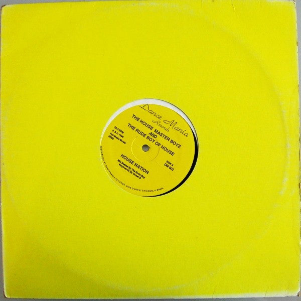 The Housemaster Boyz And The Rude Boy Of House : House Nation (12")