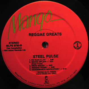 Steel Pulse : Reggae Greats (LP, Comp)