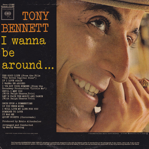 Tony Bennett : I Wanna Be Around (LP, Album, Mono)