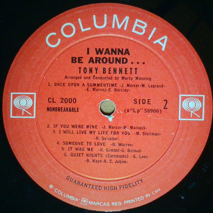 Tony Bennett : I Wanna Be Around (LP, Album, Mono)