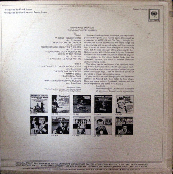 Stonewall Jackson : The Old Country Church (LP)