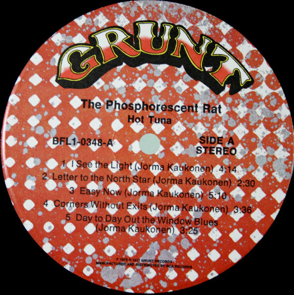 Hot Tuna : The Phosphorescent Rat (LP, Album, Ind)