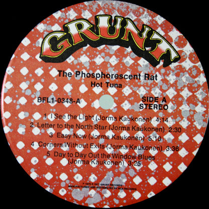 Hot Tuna : The Phosphorescent Rat (LP, Album, Ind)