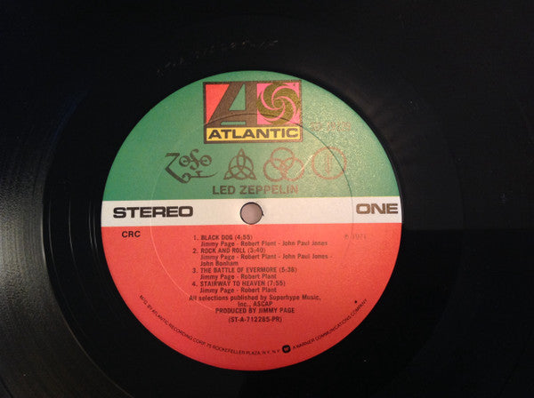 Led Zeppelin : Untitled (LP, Album, Club, RE, PR )