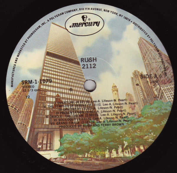Rush : 2112 (LP, Album, RE, 72 )