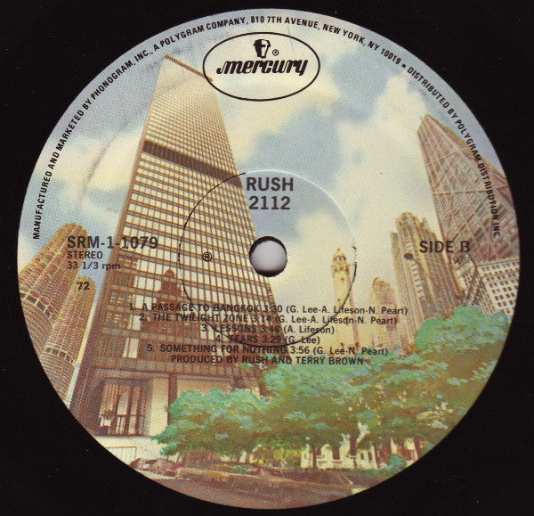 Rush : 2112 (LP, Album, RE, 72 )