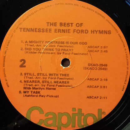 Tennessee Ernie Ford : Best Of The Tennessee Ernie Ford Hymns (LP, Comp, RE)