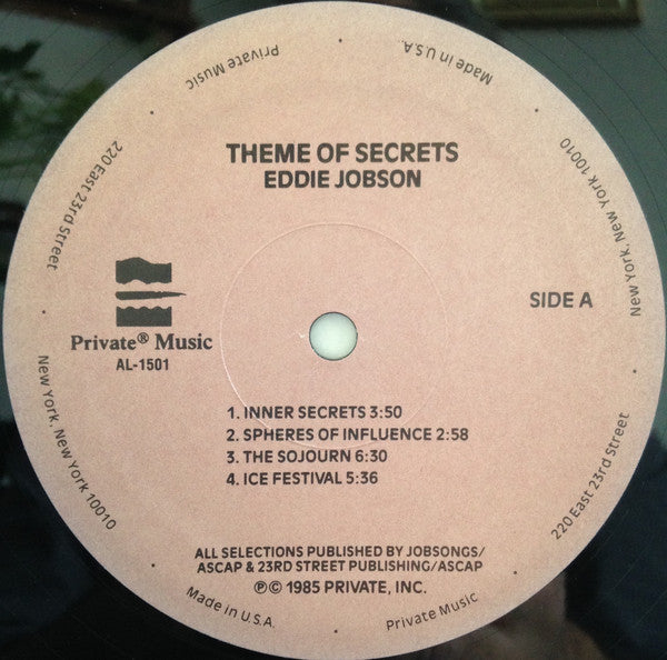 Eddie Jobson : Theme Of Secrets (LP, Album)