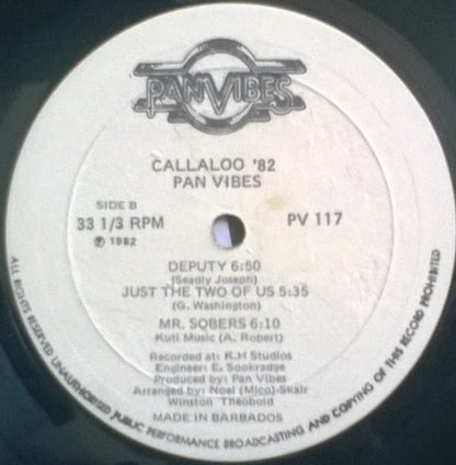 Pan Vibes Steel Orchestra : Callaloo '82 (LP, Album)