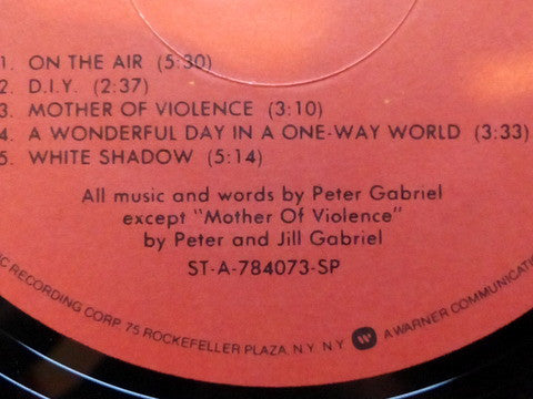 Peter Gabriel : Peter Gabriel (LP, Album, SP)