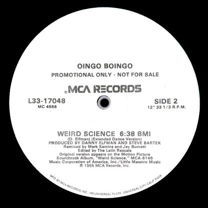 Oingo Boingo : Weird Science (12", Promo)