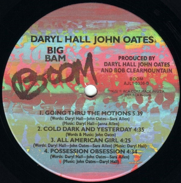 Daryl Hall & John Oates : Big Bam Boom (LP, Album, RE, Ind)