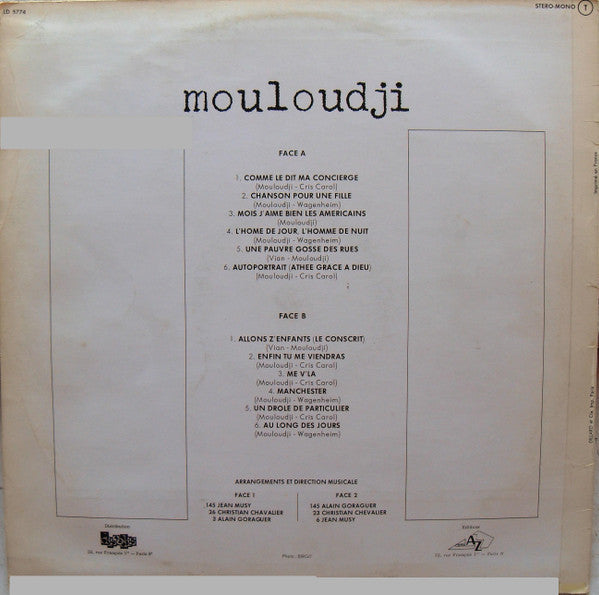 Mouloudji : Mouloudji (LP, Album)