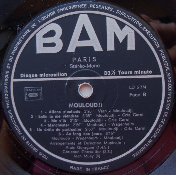 Mouloudji : Mouloudji (LP, Album)