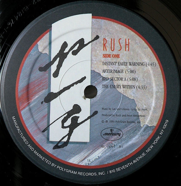 Rush : Grace Under Pressure (LP, Album, 53 )