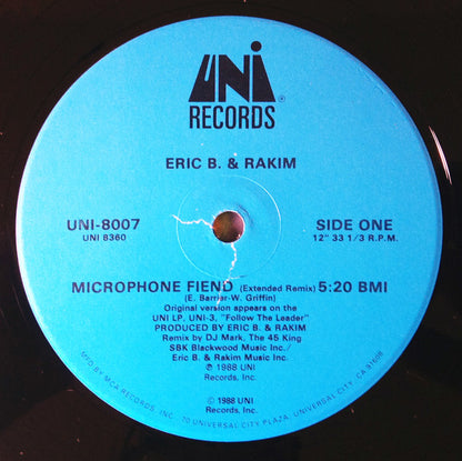 Eric B. & Rakim : Microphone Fiend (12")