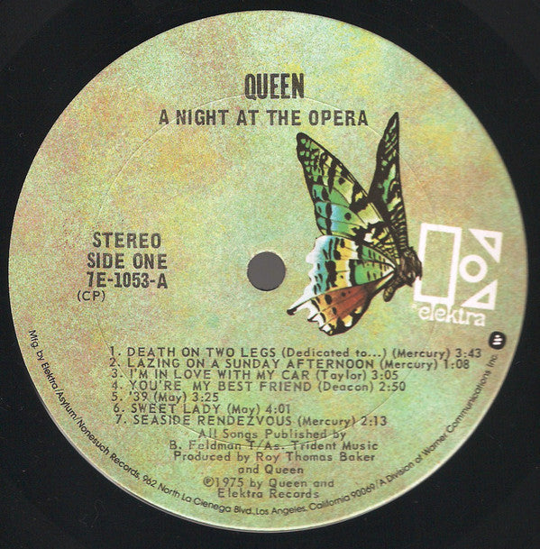 Queen : A Night At The Opera (LP, Album, CP;)