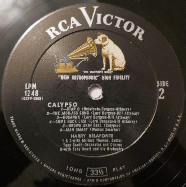 Harry Belafonte : Calypso (LP, Album, Mono, Roc)