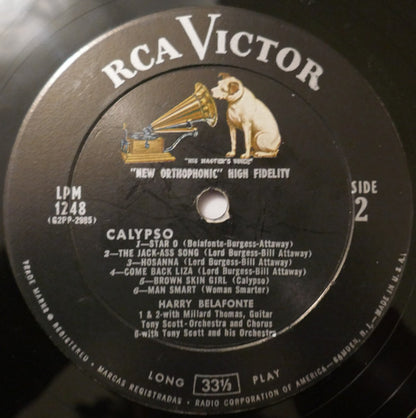 Harry Belafonte : Calypso (LP, Album, Mono, Roc)
