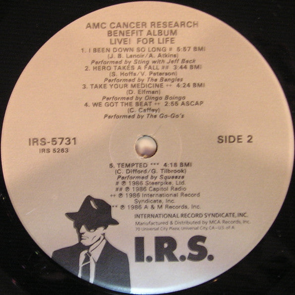 Various : Live! For Life (LP, Album)