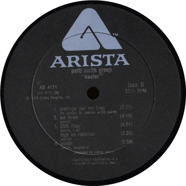 Patti Smith Group : Easter (LP, Album)
