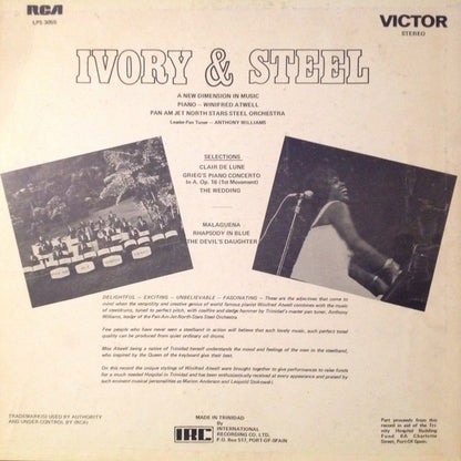 Winifred Atwell With Pan Am Jet North Stars Steelband : Ivory And Steel (LP)